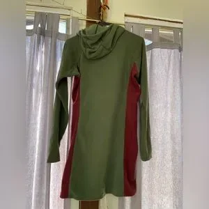 Melanzana Dresses Wm Nwt Melanzana Hoodie Dress In Port And Thyme Poshmark